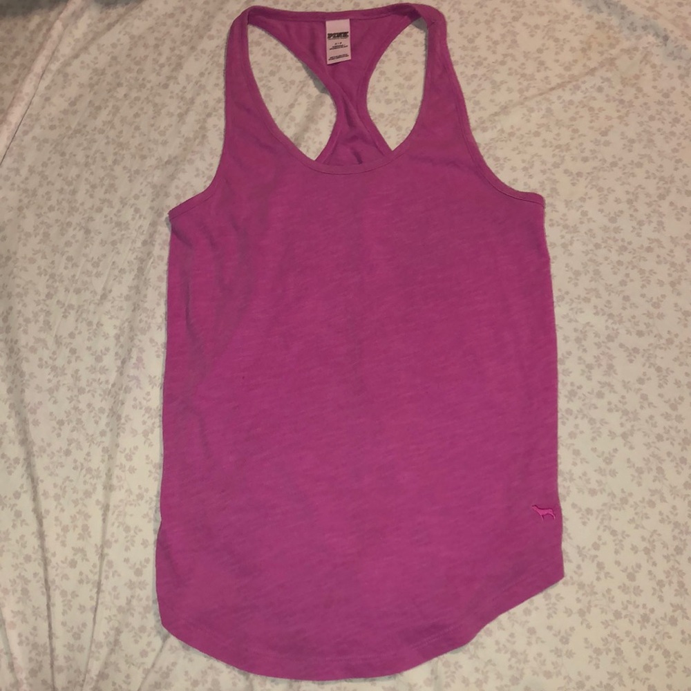Victoria secret pink razorback tank